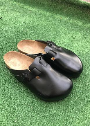42 р-27 см. birkenstock boston сабо. шкіра. оригінал