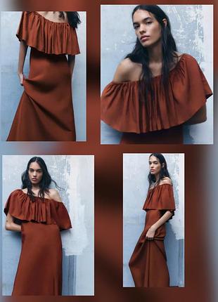 Красивое новое платье, платье,вискоза/лен,zara