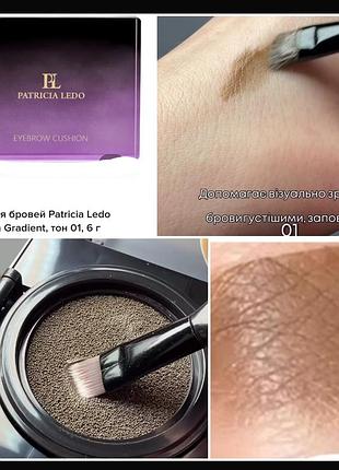 Patricia ledo collection gradient eye brow cushion 02  кушон для бровей
