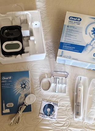 Электрическая зубная щетка oral-b 6000 smart series с bluetooth