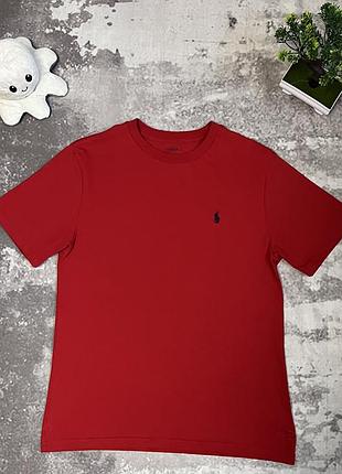 Футболка polo ralph lauren,розмір м,червоного кольору,оригінал,матеріал котон