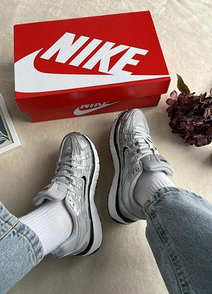 Nike p6000 white silver