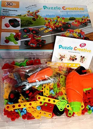 Конструктор 3д ,puzzle creative 288 елементів.