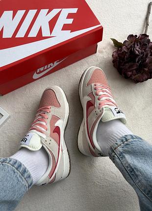 Nike sb dunk low se 85 double swoosh pink rabbit