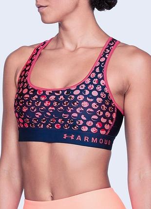 Спортивный топ under armour бюстгальтер бра с чашками поролоном поддерживающий для спорта