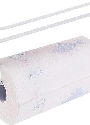Держатель stenson td01338/m50250 металлический навесной 26х1,5х12 см white