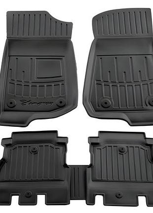Коврики stingray 3d (5d, 5 шт, полиуретан) для jeep wrangler 2018- гг