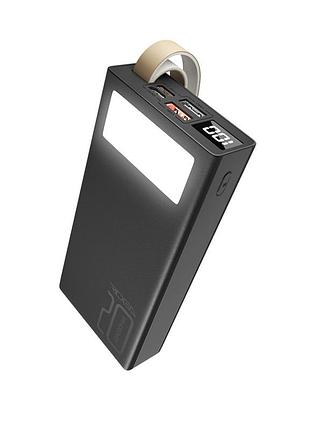 Универсальная мобильная батарея power bank ridea rp-d20l phoenix20 10w digital display + lamp 20000 mah черный