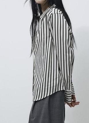 Котонова сорочка у смужку h&m