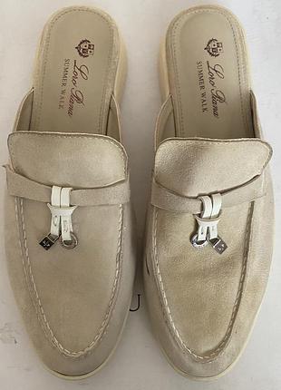 Мюлі loro piana summer walk (suede mules)