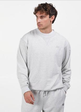 Свитшот оверсайз мужской new balance athletics french terry mt41506ahh xl серый
