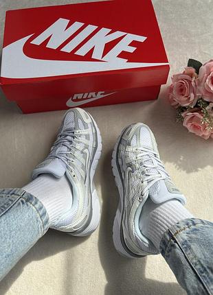 Nike p-6000 white grey
