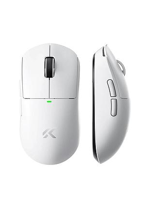 Беспроводная игровая мышь mchose a5 v3 paw3395 / 26000 dpi / 2.4g / bluetooth white / белый