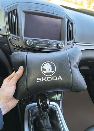 Подушка подголовник для дороги skoda шкода, подушка для голови в авто подушки машини xo-60