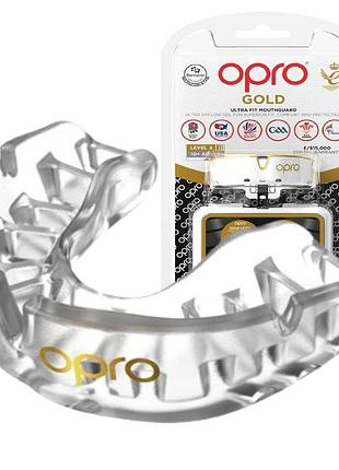 Капа opro gold взрослая (вик 11+) clear (art.102504015)
