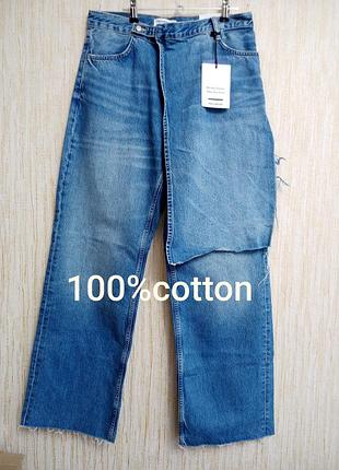 Нові широкі жіночі джинси з оригінальним передом,👖👖👖👖👍