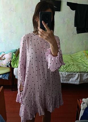Сукня легенька в горошок