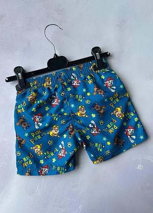 Шорты плавки пляжные щенячий патруль paw patrol nickelodeon р.98-104 (2-4 года)