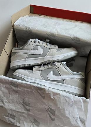 Кроссовки nike sb dunk • light grey • 3