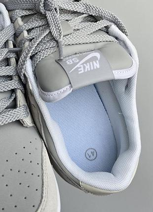 Кроссовки nike sb dunk • light grey • 4