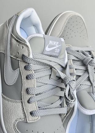 Кроссовки nike sb dunk • light grey • 5