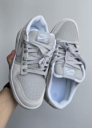 Кроссовки nike sb dunk • light grey • 7