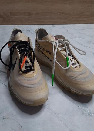 Nike air max 97 x off-white оригинал размер 44 идеальное состояние