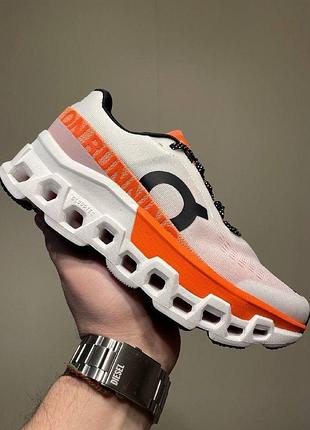 On cloudmonster 2 white orange 36