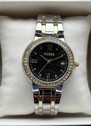 Хит! женские часы на браслете guess комбинированного цвета