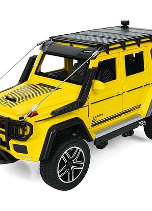 Іграшкова машинка mercedes-benz brabus g550 1:24 металева модель позашляховика зі звуковими та світловими ефектами