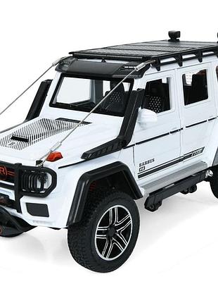 Mercedes-benz brabus g550 1:24 металлическая инерционная модель авто, светятся фары, звук двигателя, открывающаяся дверь