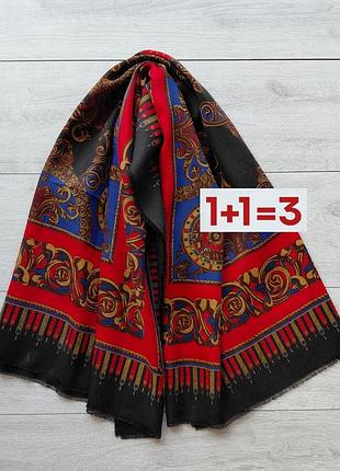 1+1=3 🎁 винтажный итальянский платок в стиле барокко 115*115 от art of the scarf tie rack