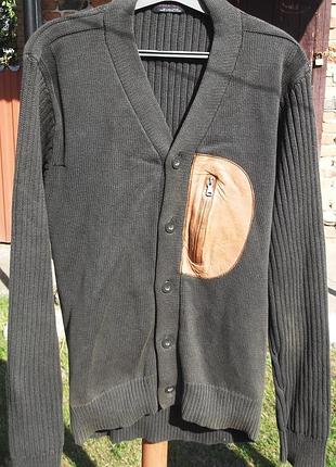 Zara man кофта кардиган кежуал (л)