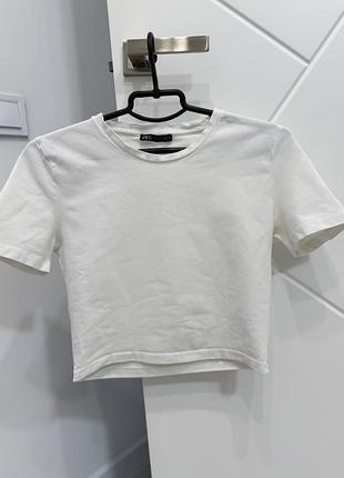 Футболка укорочена zara