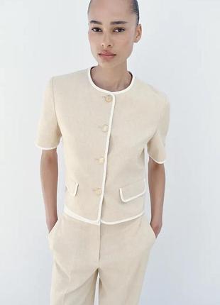 Кардиган жіночий бежевий zara new