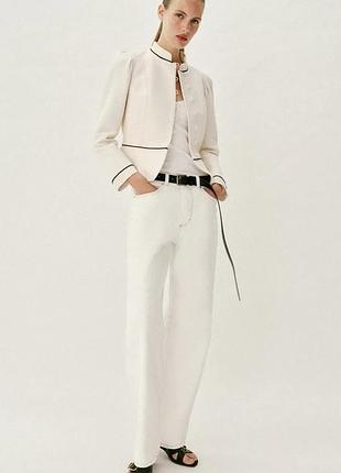 Блейзер жіночий бежевий zara new