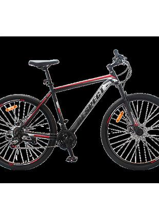 Crossbike велосипед crossbike respect 29" 19" чорний — червоний