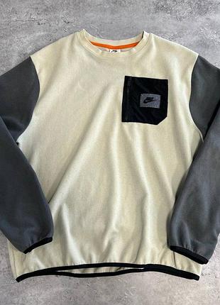 Флісовий світшот nike therma-fit утеплений oversize l