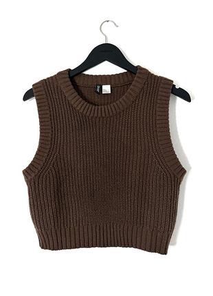 Вʼязана жилетка h&m