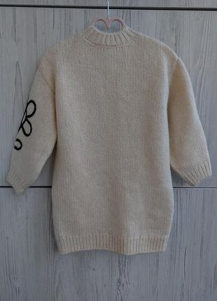Теплое платье m&amp;s для девочки 3-4р 2