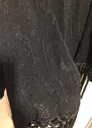Zara тренд новий піджак-кімоно, накидка, каптан, разлетайка з бахромою розмір l4 фото