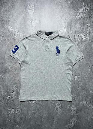 Vintage винтажная футболка поло polo ralph lauren поло ральф лаурен big pony биг пони size xl