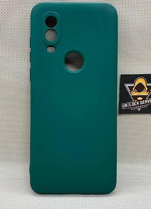 Чехол motorola one vision / p40 softtouch silicone противоударный чехол софт тач зеленый