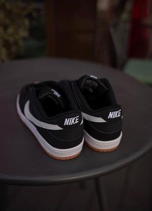 Nike sb dunk pro black white 6