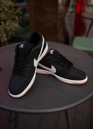 Nike sb dunk pro black white 8
