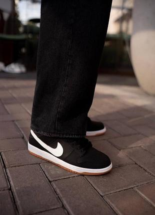 Nike sb dunk pro black white 10