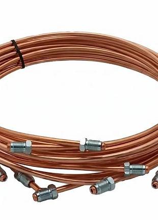 Комплект тормозных трубок honda civic 1,4i / 1,5i -95> без abs (медь)