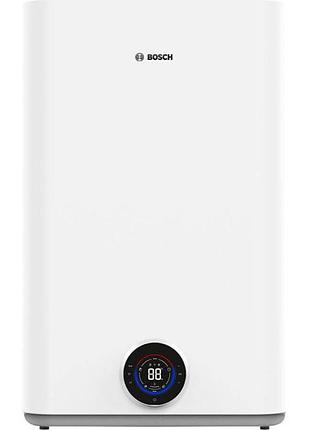 Водонагреватель электр. плоский слим bosch tronic 5500it, 100 л, 1,5 квт, ун. монтаж, эл. упр-ние, wi-fi, b, белый