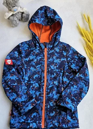Софтшелл куртка на флисе lupilu 110см водонепроницаемая softshell для мальчиков