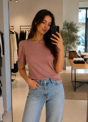 Блуза/ футболка в рубчик primark
